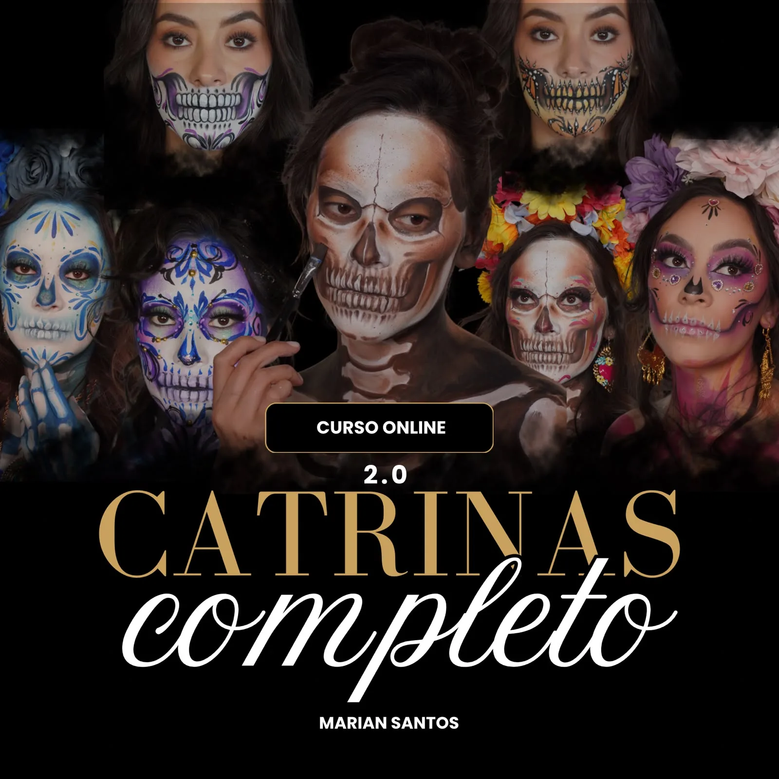 Curso Catrinas y Cráneos Completo 2.0 de Marian Santos
